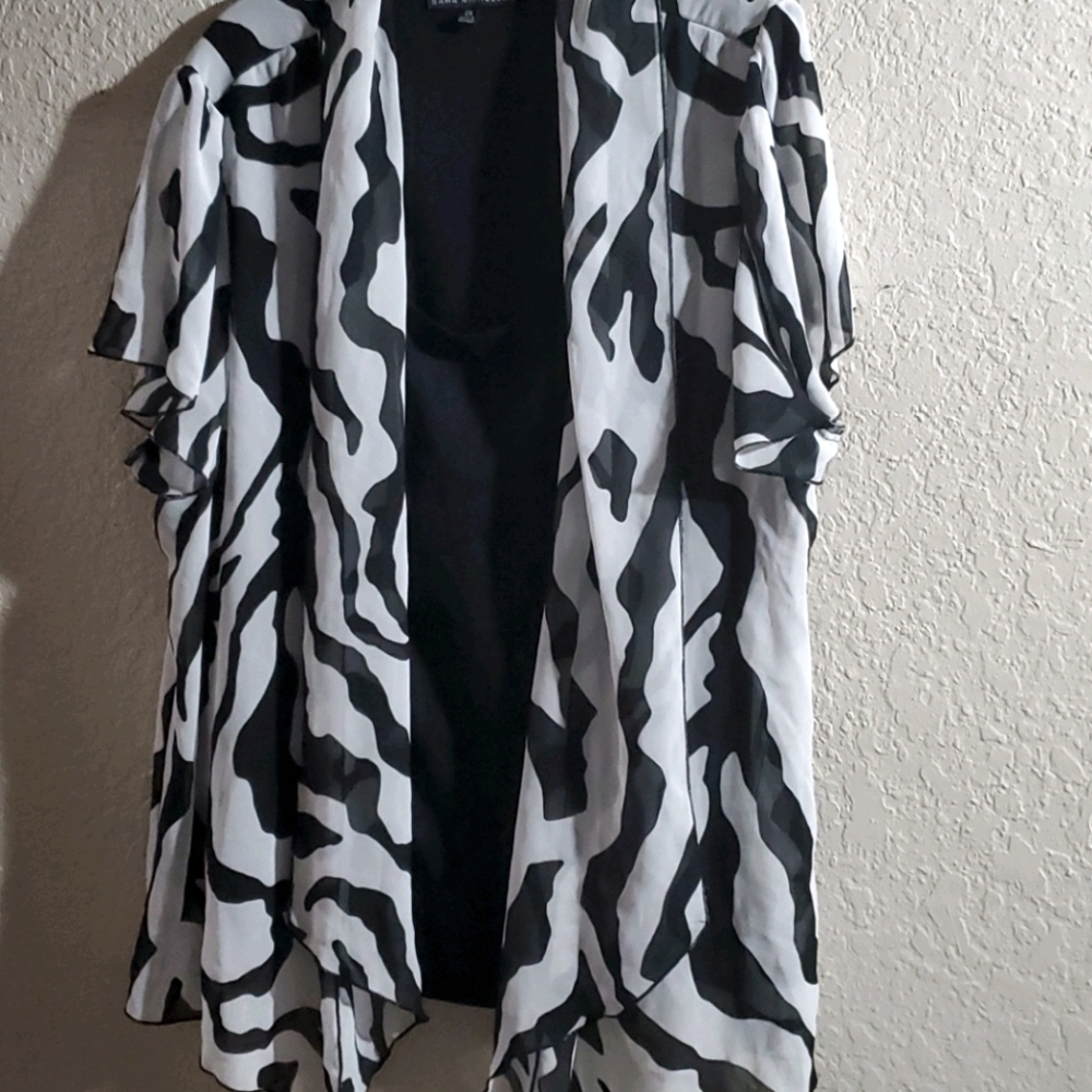 Layered Animal Print 2x Dress Top